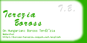 terezia boross business card